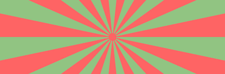 Obraz premium Red and Green Sunburst Background for Christmas Holiday Graphic Design Projects and Festive Seasonal Marketing