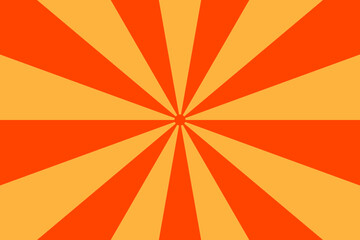 Obraz premium Retro Sunburst Background with Orange and Yellow Rays for Graphic Design Projects and Vintage Poster Layouts