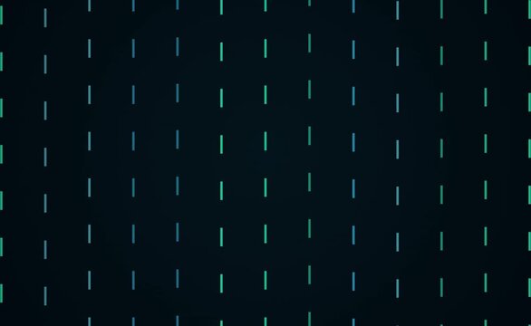 Digital rain pattern with teal and blue vertical lines
