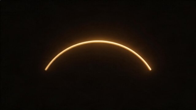 Glowing arch on dark background