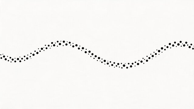 Black dots forming a wavy line