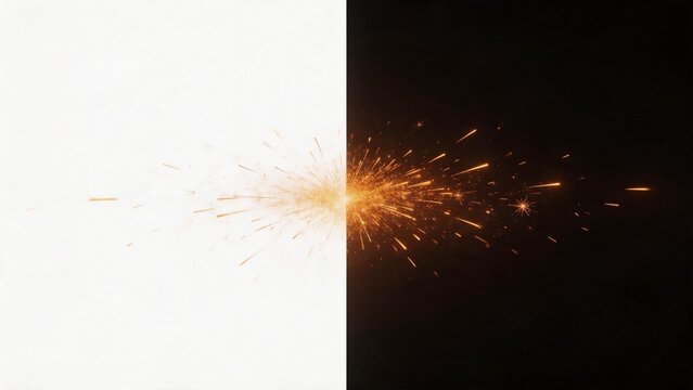 Sparks from a firework explosion