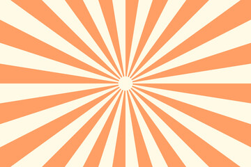 Fototapeta premium Retro Orange Sunburst Background Graphic for Vintage Poster Design and Comic Book Style Illustration Backdrop