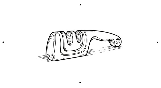 Illustration of a simple cheese grater tool.