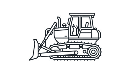 Bulldozer Construction Equipment Heavy Machinery. © Nur