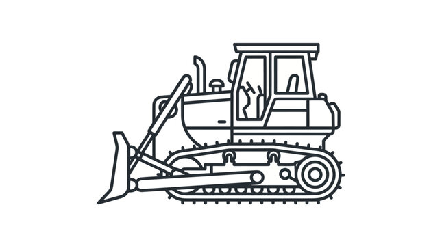 Bulldozer Construction Equipment Heavy Machinery.
