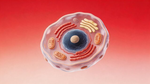 Cellular structure with organelles