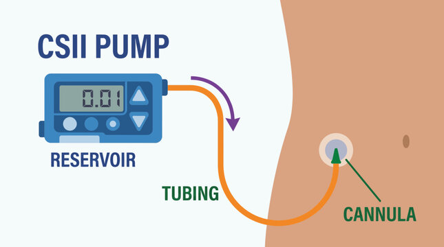 Continuous Subcutaneous Insulin Infusion CSII Pump Mechanism