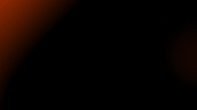 Orange Light Leak Animation Overlay, Alpha Channel