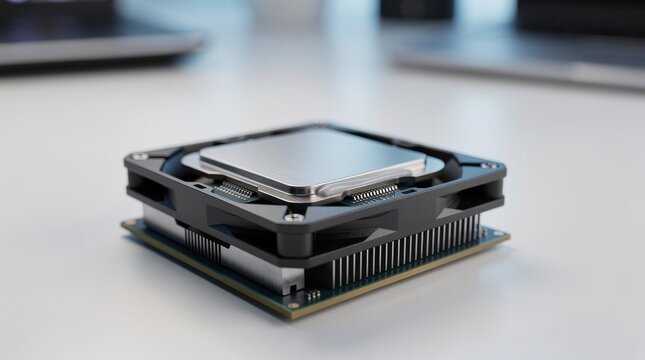 Computer Processor CPU Hardware Component Close-up