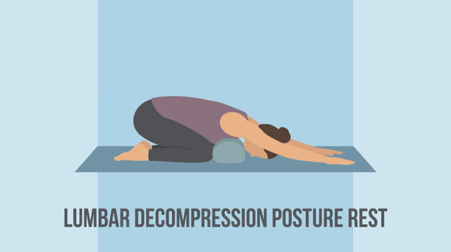 Child Pose Lumbar Decompression Posture Rest