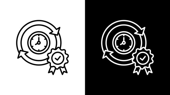 Consistency Outline White Icon Set Design