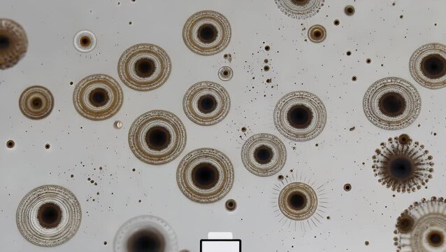 Abstract Scientific Illustration of Streptococcus Bacteria Pathogens Causing Various Infectious Diseases
