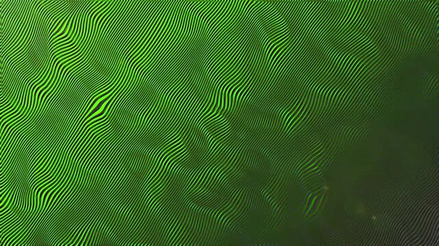 Green background displays a repeating pattern of fine moir&eacute; lines creating a subtle optical illusion effect that adds depth and texture to this minimalist design while offering extensive copy space.