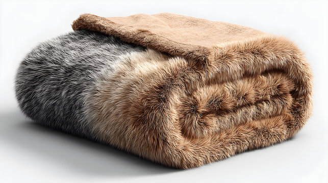 fur cap on a white background