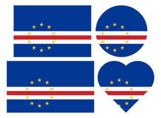 Collection of Cabo Verde Flag Europe Country © Akhmad Nur Fahrozi