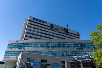 Naklejka premium Toronto, Canada - June 21, 2026: Centenary Hospital campus of the Scarborough Health Network, located in Toronto, Ontario, Canada