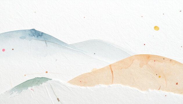 Elegant cream-colored washi paper with a minimal gold line pattern