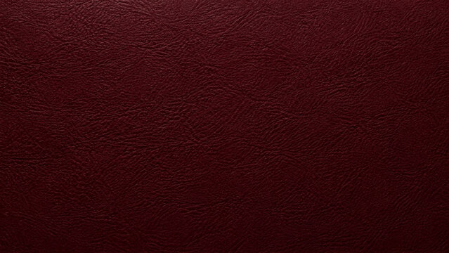 Maroon leather texture close up detailed surface and grain pattern