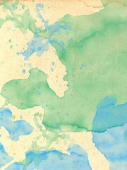 Fototapeta premium Watercolor papper abstract texture background splash marbeltone 