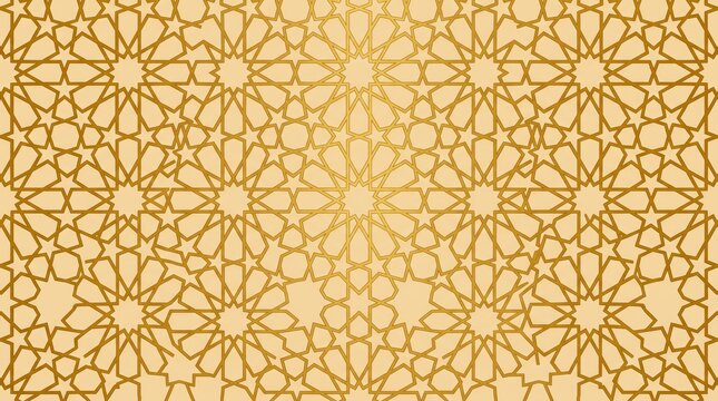 Minimalist gold geometric islamic pattern art eid backgrounds with geometric eid backgrounds