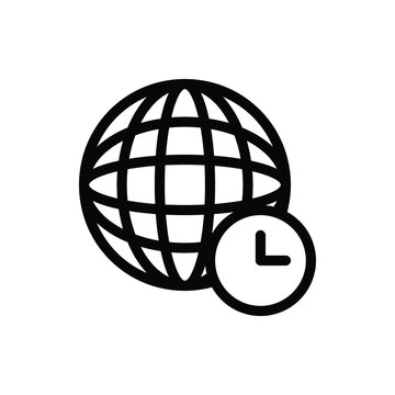 Timezone Outline Icon