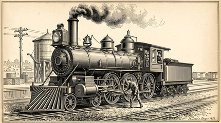 old steam locomotive © Sarti Nilawati