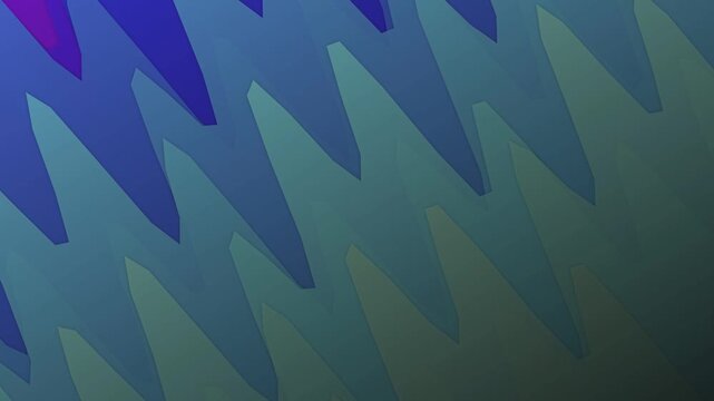 Abstract Motion Graphics of Moving Colorful Zigzag Geometric Shapes