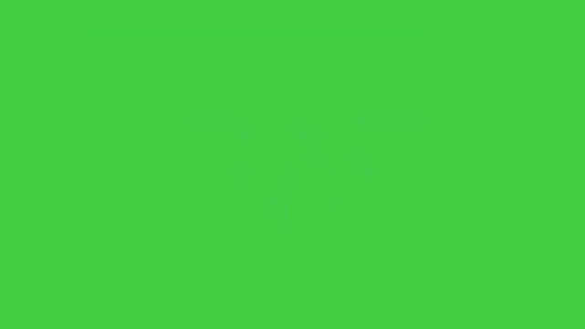 Animated neon smoke scribble effect isolated on green screen background, ideal for motion graphics, video overlays, VFX compositing, and digital content creation.
