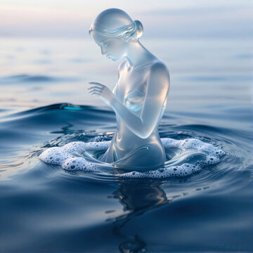 Cymodoce, personification of subdued ocean swells