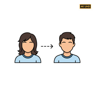transformation from woman to man