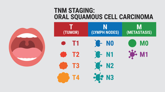 Squamous Cell Carcinoma Oral Staging TNM
