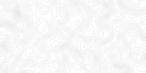 seamless minimal hiking relief space grid topography map white isoline location background. geographic contour map elevation mapping artwork design. © Art new design