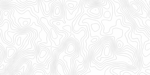 seamless minimal hiking relief space grid topography map white isoline location background. geographic contour map elevation mapping artwork design. © Art new design