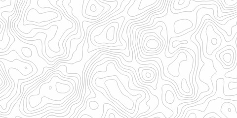 seamless minimal hiking relief space grid topography map white isoline location background. geographic contour map elevation mapping artwork design. © Art new design