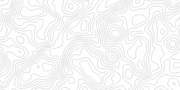 seamless minimal hiking relief space grid topography map white isoline location background. geographic contour map elevation mapping artwork design.