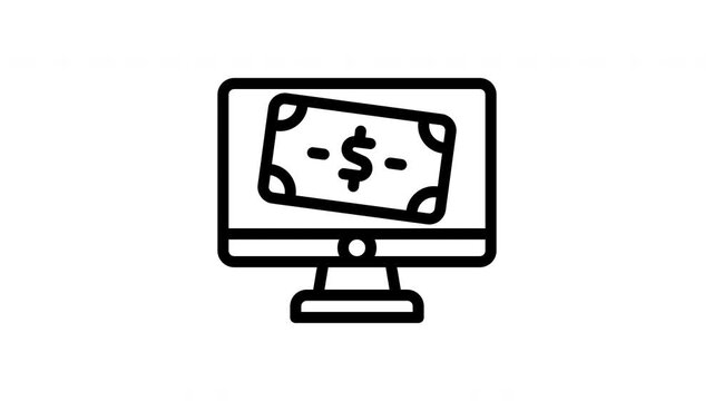 salary minimalist stroke animation