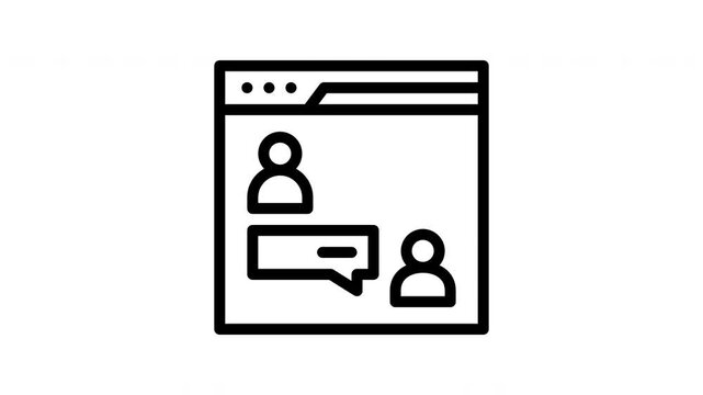 comments minimalist stroke animation
