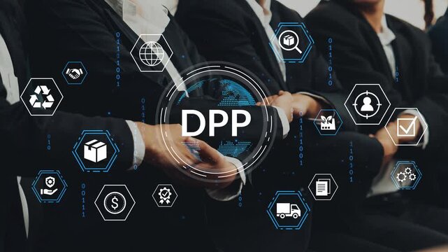 Detailed Corporate Meeting with Digital Tools and Icons Representing Business Strategies and Technologies in a Professional Setting. Entropy.