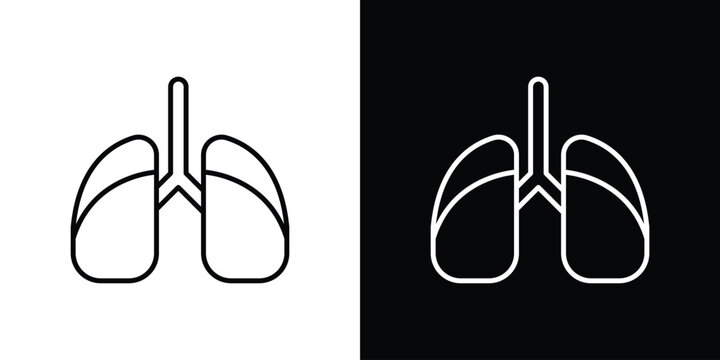 Asthma icon for web or mobile apps. EPS10