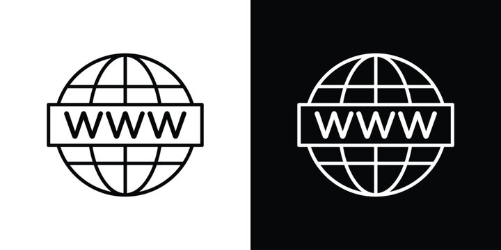 Domain icon for web or mobile apps. EPS10