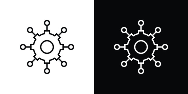 Factor icon for web or mobile apps. EPS10