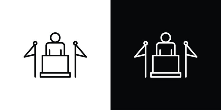Mayor icon for web or mobile apps. EPS10