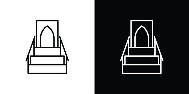 Minbar icon for web or mobile apps. EPS10