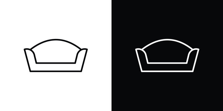 Pet bed icon for web or mobile apps. EPS10