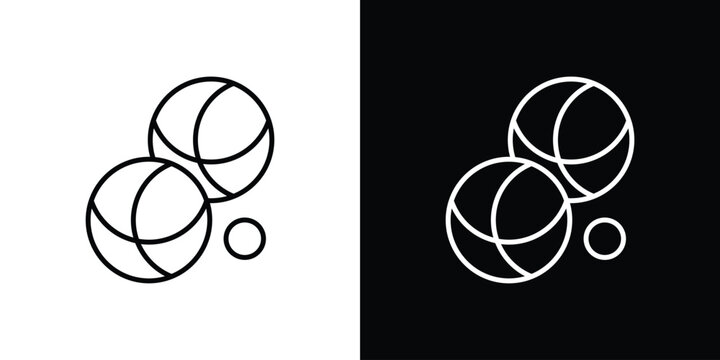 Petanque icon for web or mobile apps. EPS10