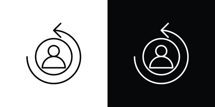 Scrum master icon for web or mobile apps. EPS10