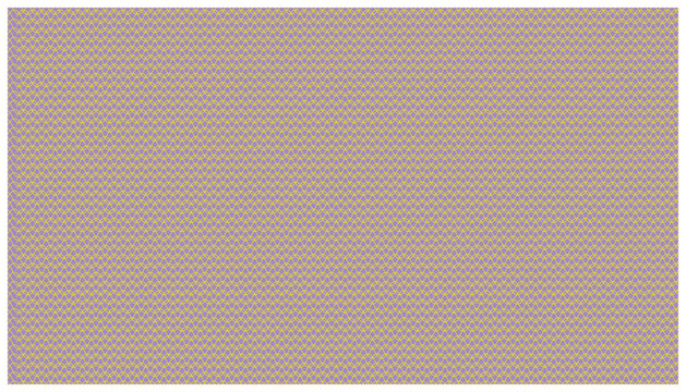 Purple geometric background with yellow interlaced circle pattern creating elegant fish scale texture.