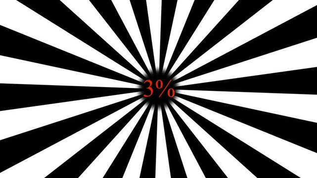 Abstract black test 3 & white radial design; textured background; graphic design element