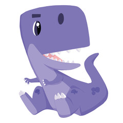 A vibrant illustration of a Tyrannosaurus rex featuring powerful jaws, muscular legs, and a dynamic pose. This prehistoric predator is one of the most iconic dinosaurs, making it a popular subject for © Bayu